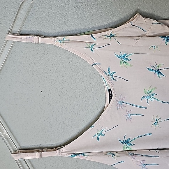 Torrid Summer Palm Tree Ava Rayon Slub Cami Size 2X - Picture 3 of 9